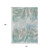 10' X 14' Sky Blue And Ivory Abstract Washable Indoor Outdoor Area Rug - Sky Blue, Ivory