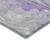 9' X 12' Purple And Ivory Abstract Washable Indoor Outdoor Area Rug