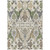 8' X 10' Ivory Green And Brown Floral Washable Indoor Outdoor Area Rug - Ivory, Green, Brown