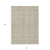 8' X 10' Beige And Ivory Geometric Washable Indoor Outdoor Area Rug