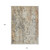 10' X 14' Terra Cotta Beige And Dark Gray Abstract Washable Indoor Outdoor Area Rug