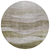 8' Taupe And Beige Round Abstract Washable Indoor Outdoor Area Rug