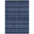 10' X 14' Navy Blue And Black Southwestern Washable Indoor Outdoor Area Rug