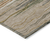 9' X 12' Taupe Copper And Green Striped Washable Indoor Outdoor Area Rug