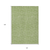 10' X 14' Green Black And Ivory Geometric Washable Indoor Outdoor Area Rug