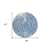 8' Navy Blue And Ivory Round Medallion Washable Indoor Outdoor Area Rug