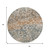 8' Beige And Copper Round Abstract Washable Indoor Outdoor Area Rug - 880016788099