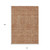 10' X 14' Terra Cotta And Brown Abstract Washable Indoor Outdoor Area Rug