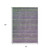 8' X 10' Purple And Lime Green Striped Washable Indoor Outdoor Area Rug