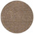 8' Brown Gold And Ivory Round Polka Dot Washable Indoor Outdoor Area Rug