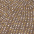 8' Brown Gold And Ivory Round Polka Dot Washable Indoor Outdoor Area Rug