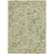 10' X 14' Artichoke Green Gray And Brown Floral Washable Indoor Outdoor Area Rug