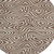 8' Brown And Beige Round Abstract Washable Indoor Outdoor Area Rug Transitional Style - Brown, Beige Color