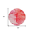 8' Pink Round Abstract Washable Indoor Outdoor Area Rug