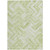 10' X 14' Green And Ivory Geometric Washable Indoor Outdoor Area Rug Transitional Style - Green, Ivory Color