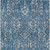 10' X 14' Blue And Ivory Floral Washable Indoor Outdoor Area Rug