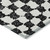 8' Black And Ivory Round Geometric Washable Indoor Outdoor Area Rug - Black, Ivory