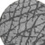 8' Gray And Charcoal Round Abstract Washable Indoor Outdoor Area Rug - Gray, Charcoal
