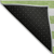 10' X 14' Green and White Striped Washable Non Skid Indoor Outdoor Area Rug