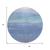 8' Blue Teal Blue And Sky Blue Round Abstract Washable Indoor Outdoor Area Rug