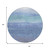 8' Blue Teal Blue And Sky Blue Round Abstract Washable Indoor Outdoor Area Rug