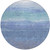 8' Blue Teal Blue And Sky Blue Round Abstract Washable Indoor Outdoor Area Rug