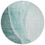 8' Teal Blue Aqua And Mint Green Round Abstract Washable Indoor Outdoor Area Rug