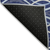 10' X 14' Navy Blue And Denim Blue Abstract Washable Indoor Outdoor Area Rug