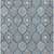 9' X 12' Navy Blue Ivory And Taupe Floral Medallion Washable Indoor Outdoor Area Rug