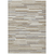 8' X 10' Taupe Gray And Ivory Striped Washable Indoor Outdoor Area Rug