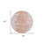 8' Terra Cotta Salmon And Copper Round Abstract Washable Indoor Outdoor Area Rug
