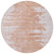 8' Terra Cotta Salmon And Copper Round Abstract Washable Indoor Outdoor Area Rug