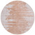 8' Terra Cotta Salmon And Copper Round Abstract Washable Indoor Outdoor Area Rug