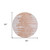 8' Terra Cotta Salmon And Copper Round Abstract Washable Indoor Outdoor Area Rug