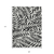 9' X 12' Black And Ivory Floral Washable Indoor Outdoor Area Rug
