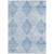 10' X 14' Blue Geometric Washable Non Skid Indoor Outdoor Area Rug