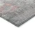 9' X 12' Coral And Gray Abstract Washable Indoor Outdoor Area Rug