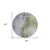 8' Olive Green And Purple Round Abstract Washable Indoor Outdoor Area Rug