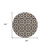 8' Charcoal Silver And Copper Round Floral Medallion Washable Indoor Outdoor Area Rug