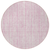 8' Pink And Ivory Round Striped Washable Indoor Outdoor Area Rug