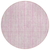 8' Pink And Ivory Round Striped Washable Indoor Outdoor Area Rug