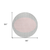 8' Silver And Pink Round Striped Washable Indoor Outdoor Area Rug