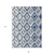 8' X 10' Navy Blue And Ivory Geometric Washable Indoor Outdoor Area Rug