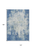 10' X 14' Denim Blue And Ivory Abstract Washable Indoor Outdoor Area Rug