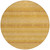 8' Wheat And Gold Round Striped Washable Indoor Outdoor Area Rug