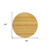 8' Wheat And Gold Round Striped Washable Indoor Outdoor Area Rug
