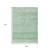 9' X 12' Artichoke Green And Beige Trellis Washable Indoor Outdoor Area Rug