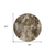8' Round Taupe Round Floral Washable Non Skid Indoor Outdoor Area Rug