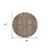 8' Brown Gray And Charcoal Round Oriental Washable Indoor Outdoor Area Rug