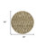 8' Brown Beige And Tan Round Geometric Washable Indoor Outdoor Area Rug